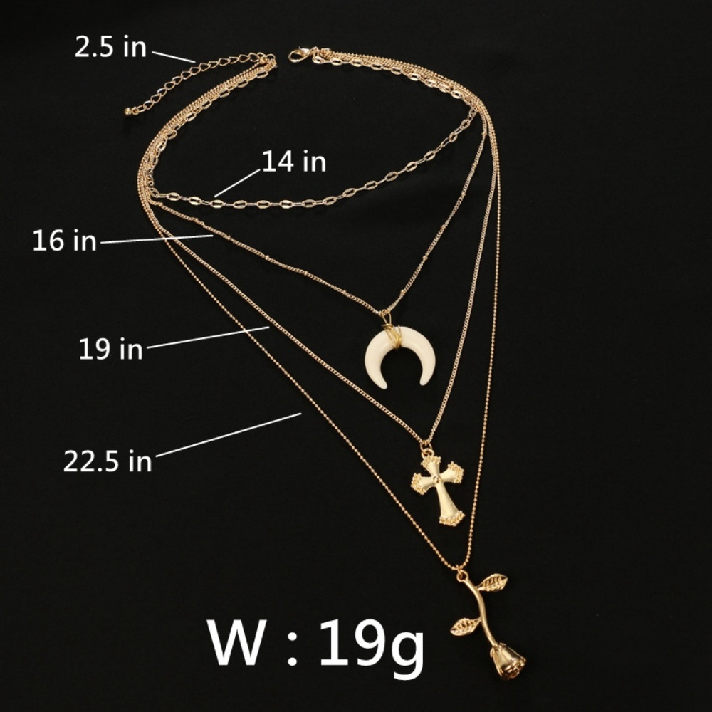 NEW boho multi layer necklace - Picture 5 of 5